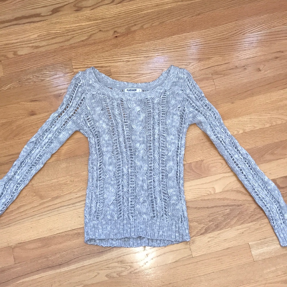 GARAGE gray knitted sweater.